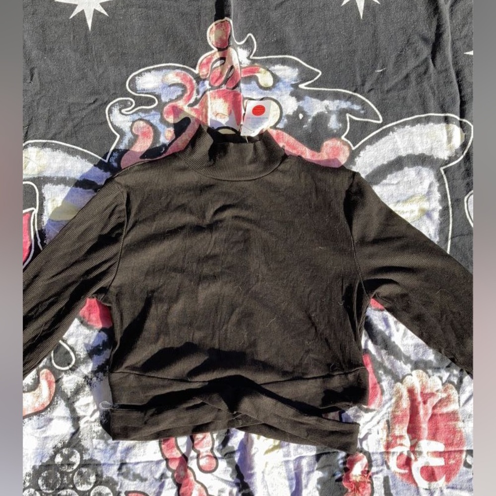 Cropped turtle neck